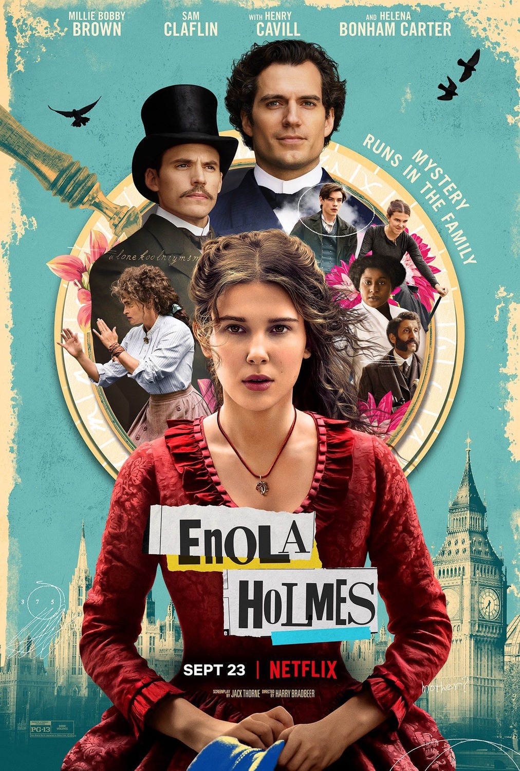 Enola Holmes: la historia de la hermana de Sherlock interpretado por la joven exitosa Millie Bobby Brown 