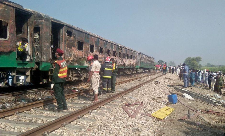 Tragedia en un tren de Pakistán
